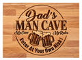 Dad's Man cave chopping board