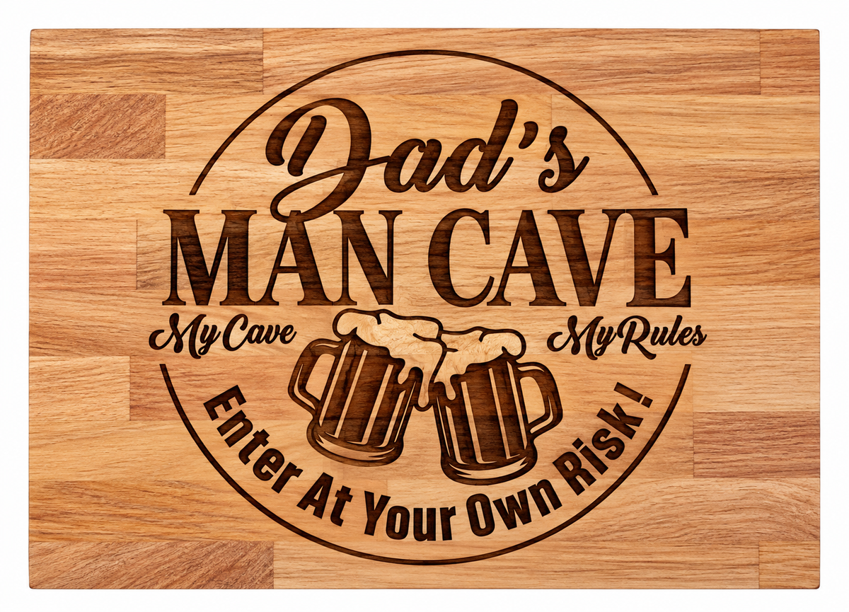 Dad's Man cave chopping board