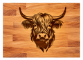 Highland cow chopping board