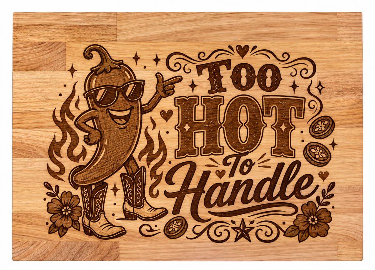 Too Hot to handle chopping board