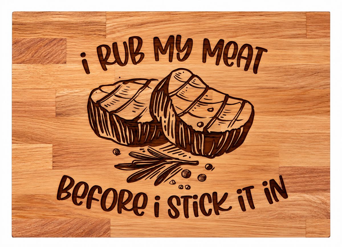 I rub my meat chopping board