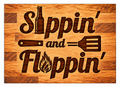 Sippin' & Flippin' chopping board