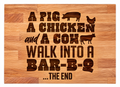 Animal BBQ chopping board