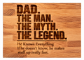 Dad the myth, the legend chopping board