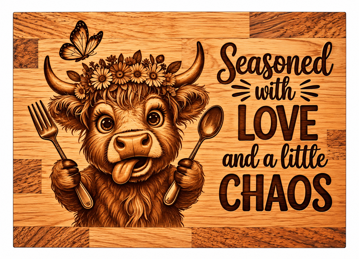 Seasoned with love chopping board