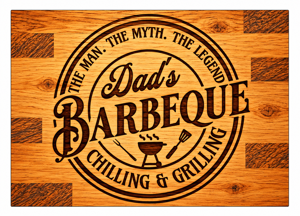 Dads Bbq chopping board