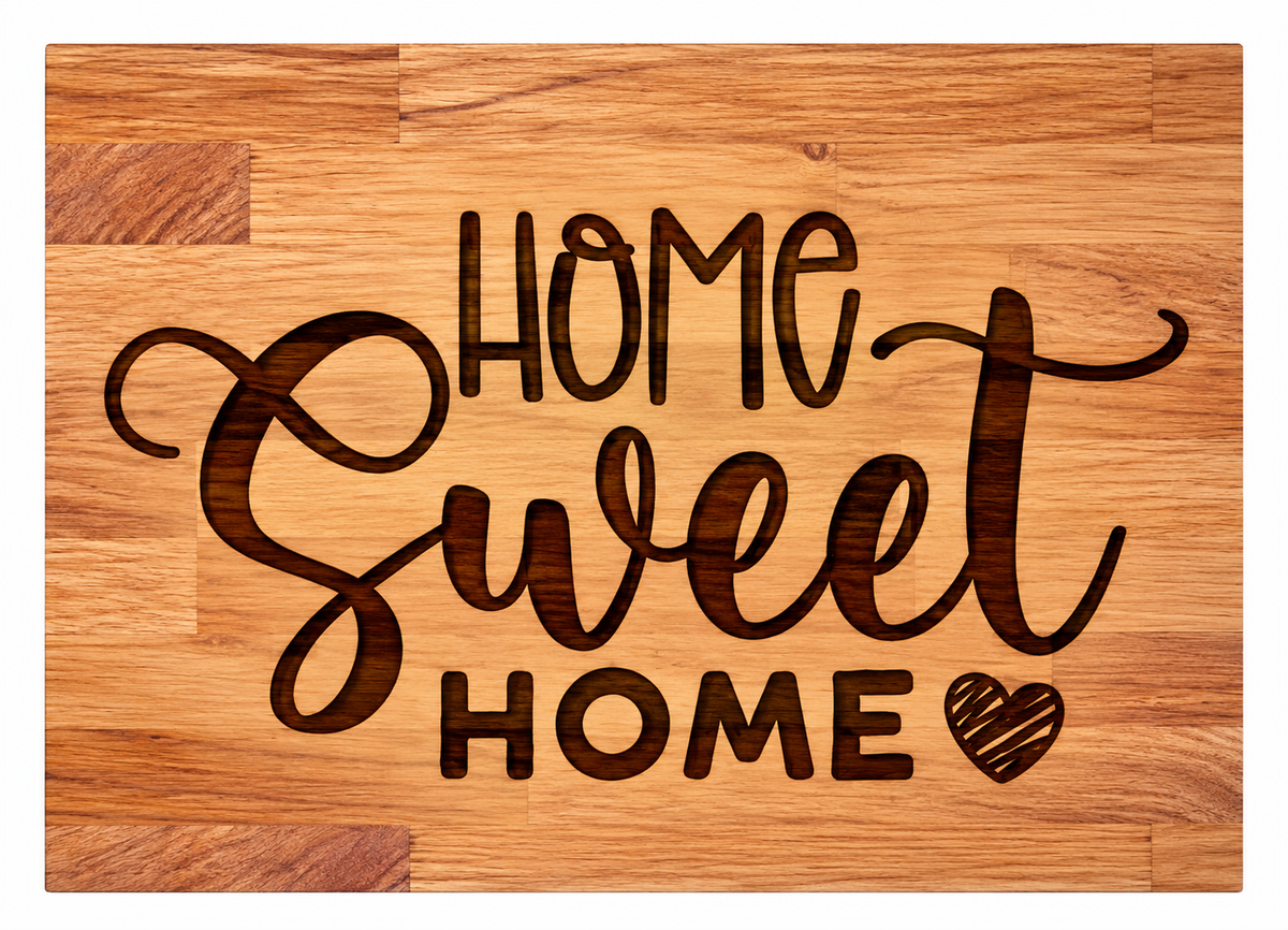 Home sweet home chopping board