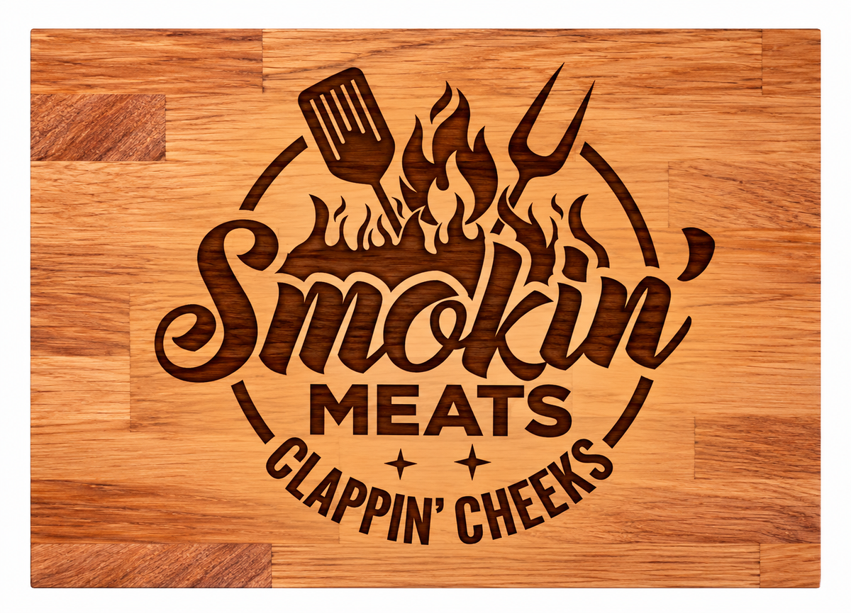 Smokin meats chopping board