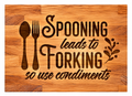 Spooning leads to forking chopping board
