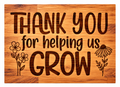 Thank you for helping us grow chopping board