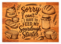 Sourdough starter chopping board