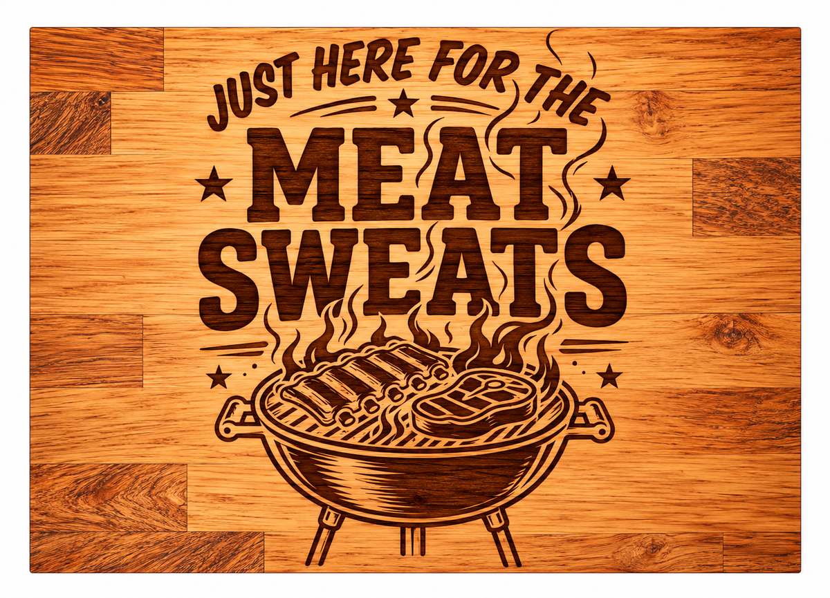 Meat sweats chopping board